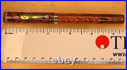 Rare WATERMAN #7 RED RIPPLE Fountain Pen 14K FLEX RED NIB Cap Repaired, Restored