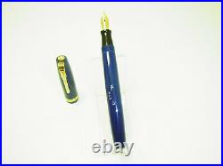 Rare WATERMAN´s 515 D Blue Fountain Pen FLEXY 14ct M Nib F to BB SERVICED