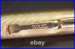 Rare Wahl Fountain Pen, Gold Filled, Colonial, Eversharp #3 Nib