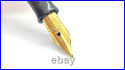 Rare! Waterman 32 1/2 Pen, Blue Marble, Semi Flex, 14k Fine Nib, Canada