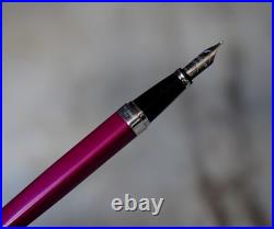 Rare Waterman Exception Fountain Pen Pink Lacquer 18 Carat Solid Gold Nib Rare Waterman Exception Fountain Pen Pink Lacquer 18 Carat Solid Gold Nib