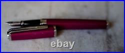 Rare Waterman Exception Fountain Pen Pink Lacquer 18 Carat Solid Gold Nib Rare Waterman Exception Fountain Pen Pink Lacquer 18 Carat Solid Gold Nib