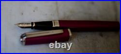 Rare Waterman Exception Fountain Pen Pink Lacquer 18 Carat Solid Gold Nib Rare Waterman Exception Fountain Pen Pink Lacquer 18 Carat Solid Gold Nib