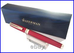 Rare Waterman Exception Slim Fountain Pen 18K Gold New Stock GIL11