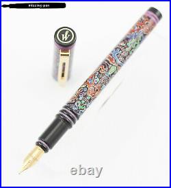 Rare Waterman Forum Fountain Pen in potpourri design with M-nib (from the 1980s)