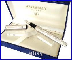 Rare Waterman Fountain Pen In Silver Exceptional Model New Old Stock GIL6