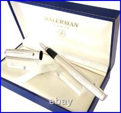 Rare Waterman Fountain Pen In Silver Exceptional Model New Old Stock GIL6