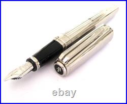 Rare Waterman Fountain Pen In Silver Exceptional Model New Old Stock GIL6