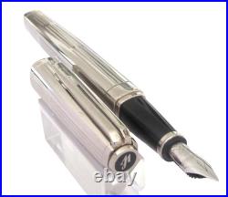 Rare Waterman Fountain Pen In Silver Exceptional Model New Old Stock GIL6