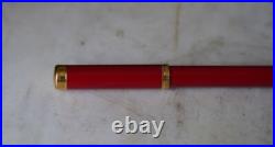 Rare Waterman Lady Alice Fountain Pen In Ruby Red Lacquer Medium Gold Nib