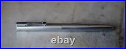 Rare Waterman Man Super 6 Metal Chrome Fountain Pen 18 Carat Solid Gold Nib