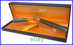 Rare Waterman Serenity Fountain Pen In Titanium And Silver New Stock Gil9