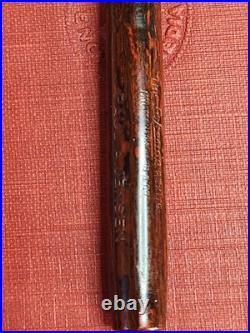 Rare Wood Grain Ebonite The Lakeside Fountain Pen Montgomery Ward 14k Gold NIB