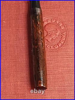Rare Wood Grain Ebonite The Lakeside Fountain Pen Montgomery Ward 14k Gold NIB