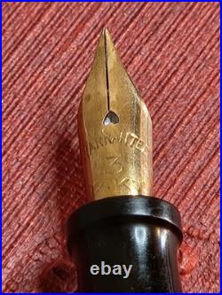 Rare Wood Grain Ebonite The Lakeside Fountain Pen Montgomery Ward 14k Gold NIB