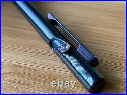 Rare! Zirconium Slim Bolt Action Pen w Titanium Damascus Bolt&Clip (TactileTurn)