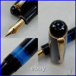 Rare c1950 1st Version Montblanc 344 Fountain Pen 14K Flexible OB Nib