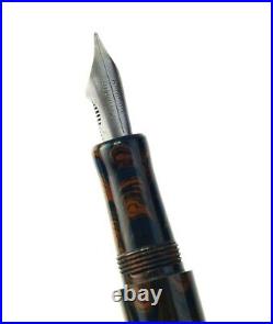 Rare ebonite fountain pen with Titanium flex nib collectible limited piece