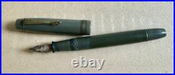 Rare vintage Green Big Ben Fountain Pen original 14 carat gold nib