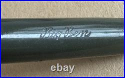 Rare vintage Green Big Ben Fountain Pen original 14 carat gold nib