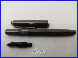 Reform 4328 Piston Gray Fountain Pen 14k Flex Nib Vintage Rare Color