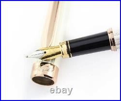 Retro 51 200 Series Pearl & Rose Gold Fountain Pen (M-Nib) Rare Cr. 1990's