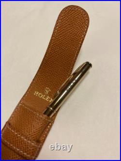 Rolex BALLPOINT PEN Rare Leather Case Not For Sale Unused New