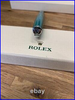 Rolex Ballpoint Twist Pen NEW RARE Green Silver Collectible Pen