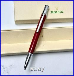 Rolex VIP Ballpoint Pen NEW RARE Novelty Collectible Pen (Red/Silver) with Box