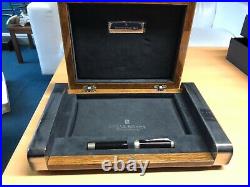 Rolls Royce Walnut Burr Box Silver Duro Fountain Pen very rare in new condition