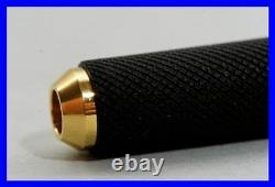 Rotring 600 Ballpoint Pen Ks Style Black & Gold Knurled Grip New In Box & Rare