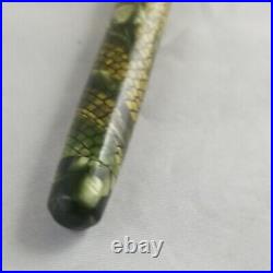 SUPER RARE 1937 Green Snake Lizard Skin WASP VACUUM-FIL Fountain Pen