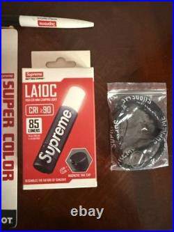SUPREME Bundle? V Rare all DS NEW FW13-SS19 Stamp/Marker/Mag-Light/Pen