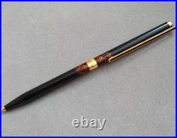 S. T. Dupon LAQUE DE CHINE Twisted Ballpoint Pen (No Box) wz/Pen case Super Rare