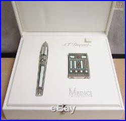 S. T Dupont Limited Edition Olympio Medici Fountain Pen And Lighter Dual Set Rare