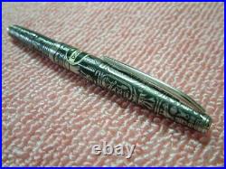Sailor Vintage OLYMPIA Sterling Silver Nib 18k White Gold Fountain pen Rare