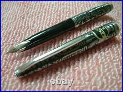 Sailor Vintage OLYMPIA Sterling Silver Nib 18k White Gold Fountain pen Rare