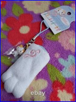 Sanrio Mashumaro Fuwa cat lovely doll charm keychain stationery pen Rare New