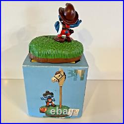 Schleich Smurf Pen Set Cowboy and Horse Vintage 1982 NEW Rare Open Box
