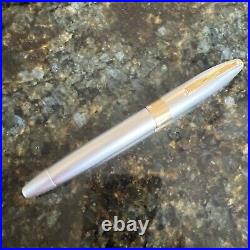 Sheaffer 444 Fountain Pen 18k gold Nib 2 Tone Limited Edition Matte Finish Rare