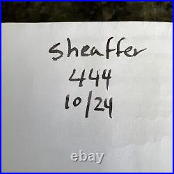 Sheaffer 444 Fountain Pen 18k gold Nib 2 Tone Limited Edition Matte Finish Rare
