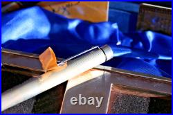 Sheaffer Targa Sterling Silver Set Rare Ss20 Set With 1024 Pen 14k Nib