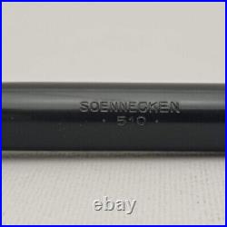 Soennecken 510 Bakelite Piston Fountain Pen 14k EF Flex Nib VTG 30s Very RARE