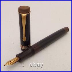 Soennecken 510 Bakelite Piston Fountain Pen 14k EF Flex Nib VTG 30s Very RARE