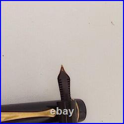 Soennecken 510 Bakelite Piston Fountain Pen 14k EF Flex Nib VTG 30s Very RARE