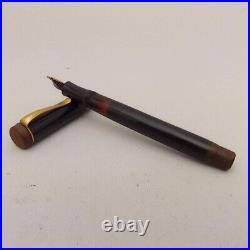Soennecken 510 Bakelite Piston Fountain Pen 14k EF Flex Nib VTG 30s Very RARE