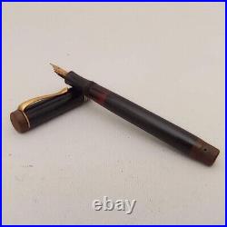 Soennecken 510 Bakelite Piston Fountain Pen 14k EF Flex Nib VTG 30s Very RARE
