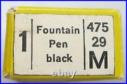 Staedtler Fountain Pen Black Lacquer & Gold Medium Pt New In Box Very Rare Pen