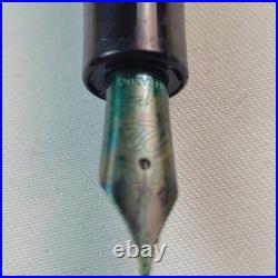 Stipula 22 Fountain Pen Italy A1421 Yellow Green Piston Fill Fine Nib Ultra Rare