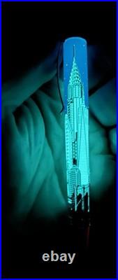 Super RARE Retro 1951 NYC New York SKYLINE Glows In The Dark Used Limited #301